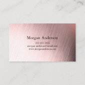 エテモダン実在ート剤バラ金ゴールドブラッシュド金属 名刺 (裏面)