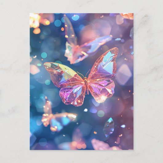 エテリアの結晶性蝶 ポストカード (正面)