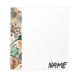 エテリアの花々の調和 ノートパッド