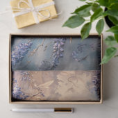 エテリアの青い鳥と紫の藤 薄葉紙 (ギフト)