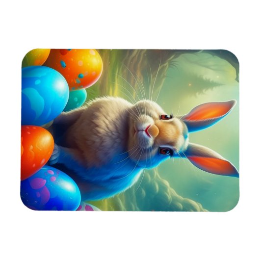 エテリアイースターバニーと卵の森 マグネット (横)