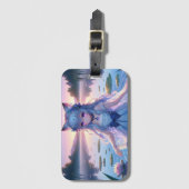 エテリアウォーターアニメキャットガール ラゲッジタグ (正面縦)