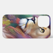 エテリアスピリチュアルスピリットガイドライオン iPhoneケース (裏面横)