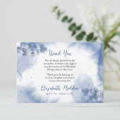 エテリアソフトブルーユーカリ葬儀 サンキューカード (スタンド正面)