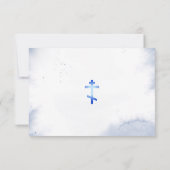 エテリアソフトブルーユーカリ葬儀 サンキューカード (裏面)