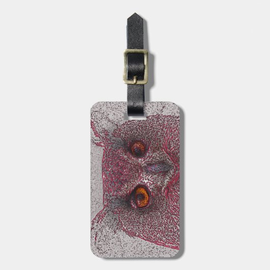 エテリアフクロウ ラゲッジタグ (正面縦)