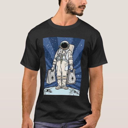 エテリアムトザムーンETH宇宙マンマーチ Tシャツ (正面)