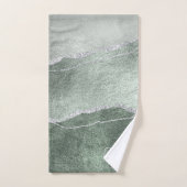 エテリアモダンルのセージ銀のアガテータオル バスタオルセット (ハンドタオル)