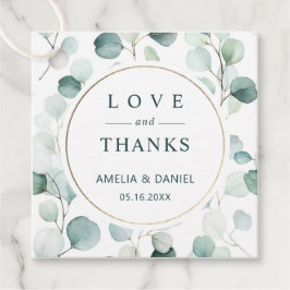 エテリアユーカリ結婚グリーンリー フェイバータグ