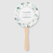 エテリアユーカリ金ゴールドフレームグリーン結婚リー ハンドファン (裏面)