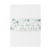 エテリアユーカリ金ゴールドフレームグリーン結婚リー 招待状ベリーバンド (裏面例)