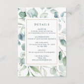 エテリアユーカリ金ゴールド結婚グリーン詳細 エンクロージャーカード (正面)