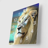 エテリアリ威厳のあるオン スクエア壁時計 (傾斜)