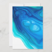 エテリアルウェーブベビーシャワー招待状ボーイブルー 招待状 (裏面)