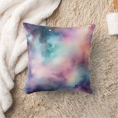 エテリアルウォーターカラー銀河系ドリーミーコズミック クッション (ブランケット)