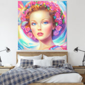 エテリアルクラウンポートレート キャンバスプリント (インサイチュ (寝室))