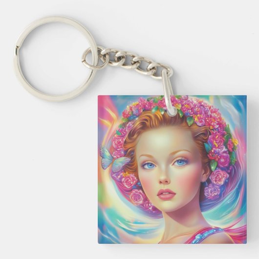 エテリアルクラウンポートレート キーホルダー (正面)