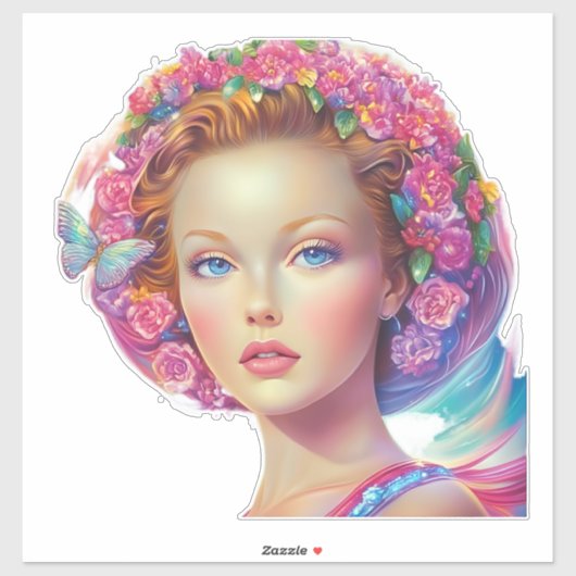 エテリアルクラウンポートレート シール (シート)