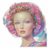 エテリアルクラウンポートレート シール (正面)