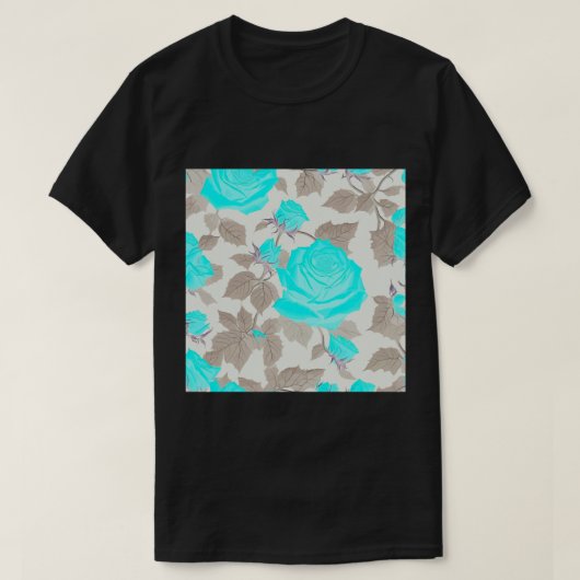 エテリアルブルー幽霊バラV1 Tシャツ (デザイン正面)
