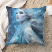 エテリアル凍っていスノウクイーンファンタジーアート クッション (ブランケット)