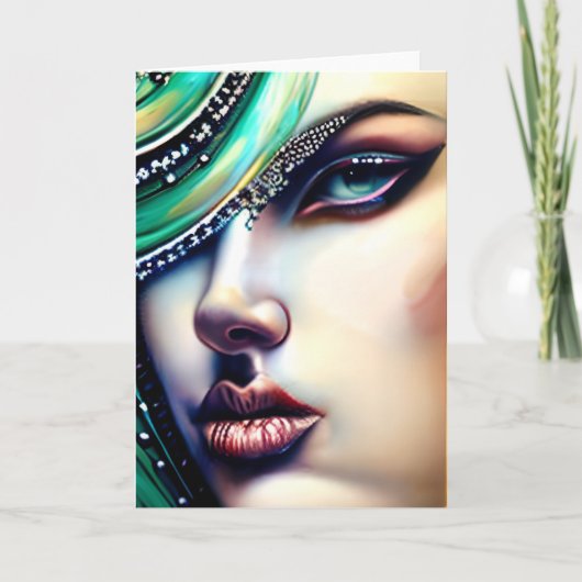 エテリアル美しいスパークリー宝石 カード (正面)