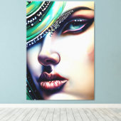 エテリアル美しいスパークリー宝石 キャンバスプリント (インサイチュ (ウッドフロア))