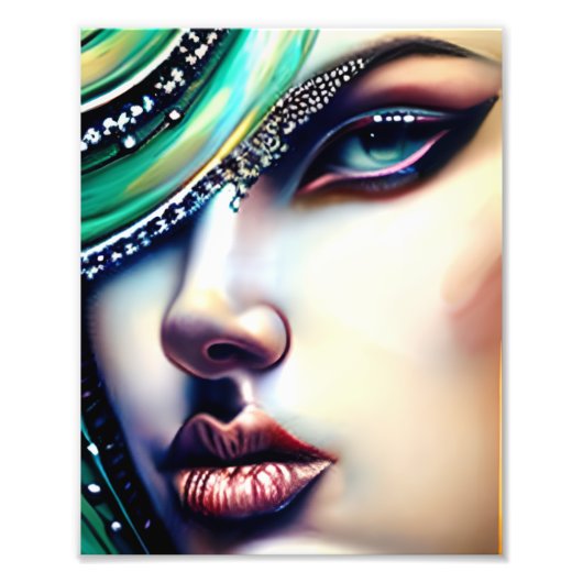 エテリアル美しいスパークリー宝石 フォトプリント            (正面)