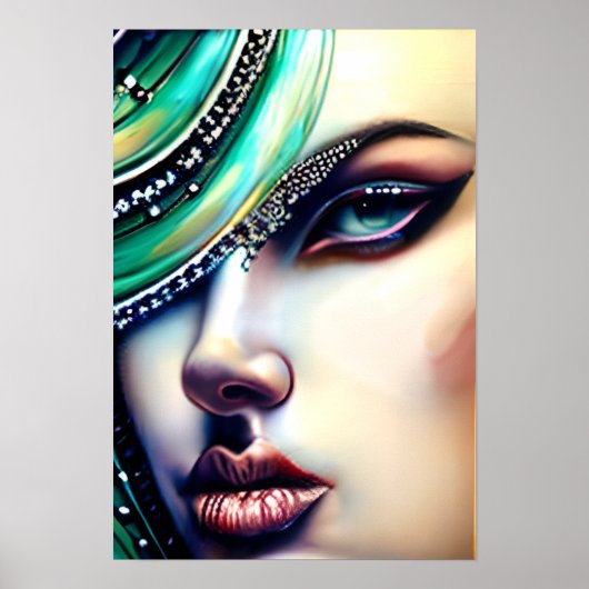 エテリアル美しいスパークリー宝石 ポスター (正面)