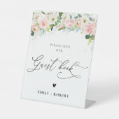 エテリアル赤面ピンクローゼズゲストブックサイン 台座サイン (正面)