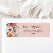 エテリアル赤面ピーチフローラ差出人住所 ラベル (インサイチュ)