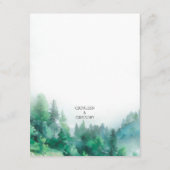 エテリアールグリーンと白の彫刻の山々 エンクロージャーカード (裏面)