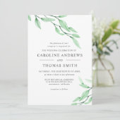 エテリアールグリーン |ボエレガントタニ葉カル結婚 招待状 (スタンド正面)