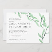 エテリアールグリーン | Chic Botanical Reharsal Dinner 招待状 (正面)