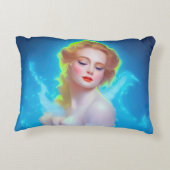 エテリアール女神ポートレート – シュルレアルファンタジー アクセントクッション (裏面)