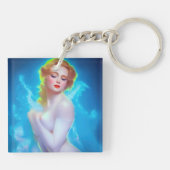エテリアール女神ポートレート – シュルレアルファンタジー キーホルダー (裏面)