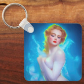エテリアール女神ポートレート – シュルレアルファンタジー キーホルダー (正面)