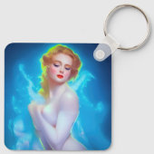エテリアール女神ポートレート – シュルレアルファンタジー キーホルダー (裏面)