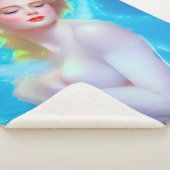 エテリアール女神ポートレート – シュルレアルファンタジー シェルパブランケット (3/4)