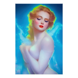 エテリアール女神ポートレート – シュルレアルファンタジー ポスター