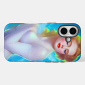 エテリアール女神ポートレート – シュルレアルファンタジー Case-Mate iPhoneケース (裏面 (横))