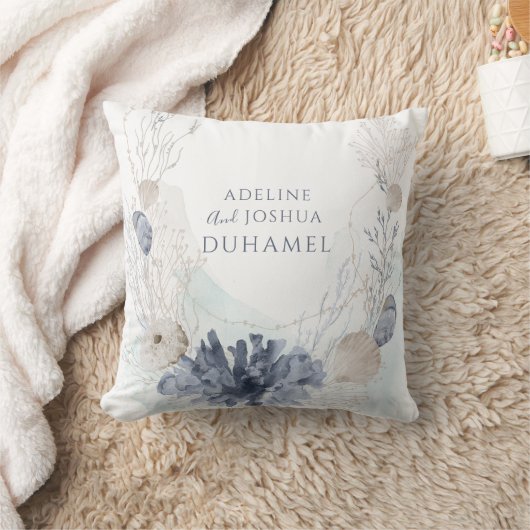 エテリアール沿岸コーラルシーシェルカップル クッション (ブランケット)