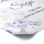 エテリア春紫ほこりっぽい青バラカスタム徴候 ポスター (角)