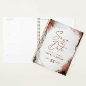 エテリア素朴秋燃えたオレンジ結婚の計画 プランナー手帳 (ディスプレー)