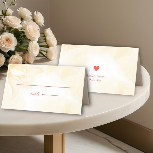 エテリア・マグノリア結婚フラワー プレイスカード