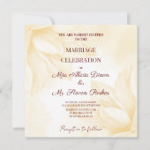 エテリア・マグノリア結婚フラワー 招待状 (正面)