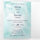 エテリア・マグノリア(Ethereal Magnolia結婚) 三つ折り招待状 (内部最初)