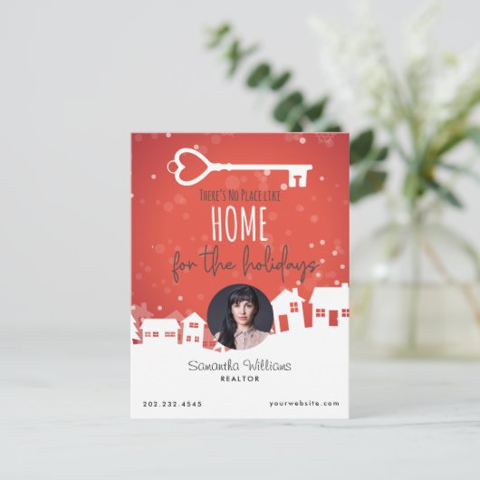 エテ企業の実在ート不動産仲介業者ホリデーポストカード シーズンポストカード (スタンド正面)