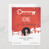 エテ企業の実在ート不動産仲介業者ホリデーポストカード シーズンポストカード (正面/裏面)