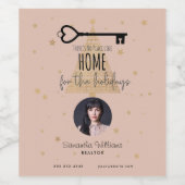 エテ企業の実在ート不動産仲介業者ホリデーポストカード ワインラベル (シングルラベル)